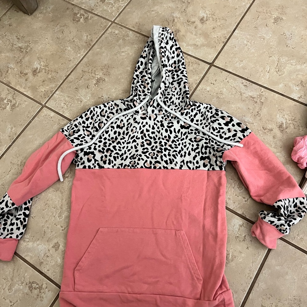 Leopard print hoodie